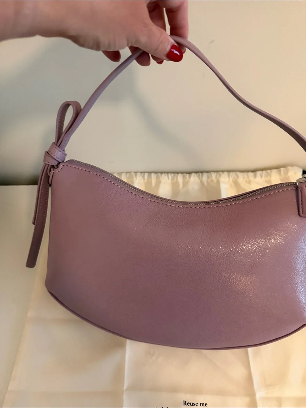 kate spade Lilac Patent Leather Shoulder Bag with Knotted Strap NWT